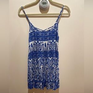 Blue and white sundress